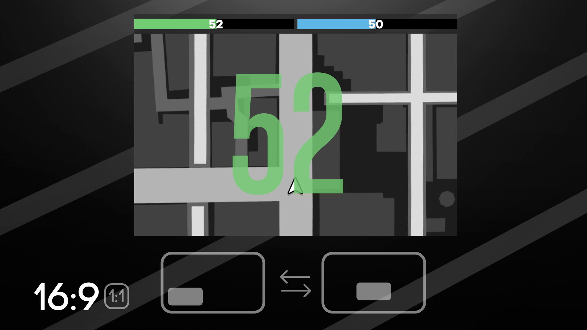 Minimap | Click to center Green Blue — 16:9 • 🖥️ Interface • 🧭 Minimap design — GTA 5 RP Redux