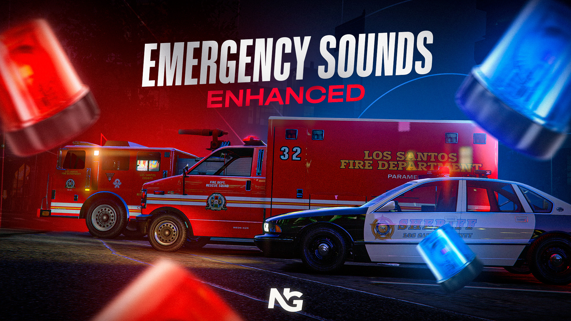 Emergency Sounds Enhanced • 🔊 Sounds • 🚨 Emergency signals — GTA 5 RP Redux