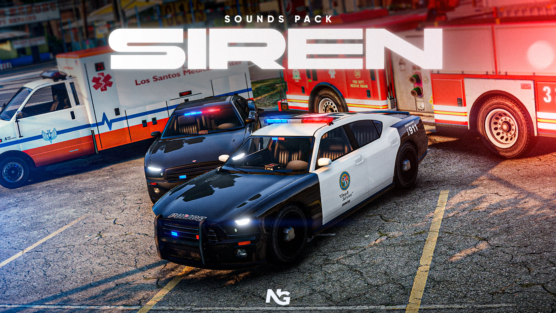 Siren Sounds Pack • 🔊 Sounds • 🚨 Emergency signals — GTA 5 RP Redux