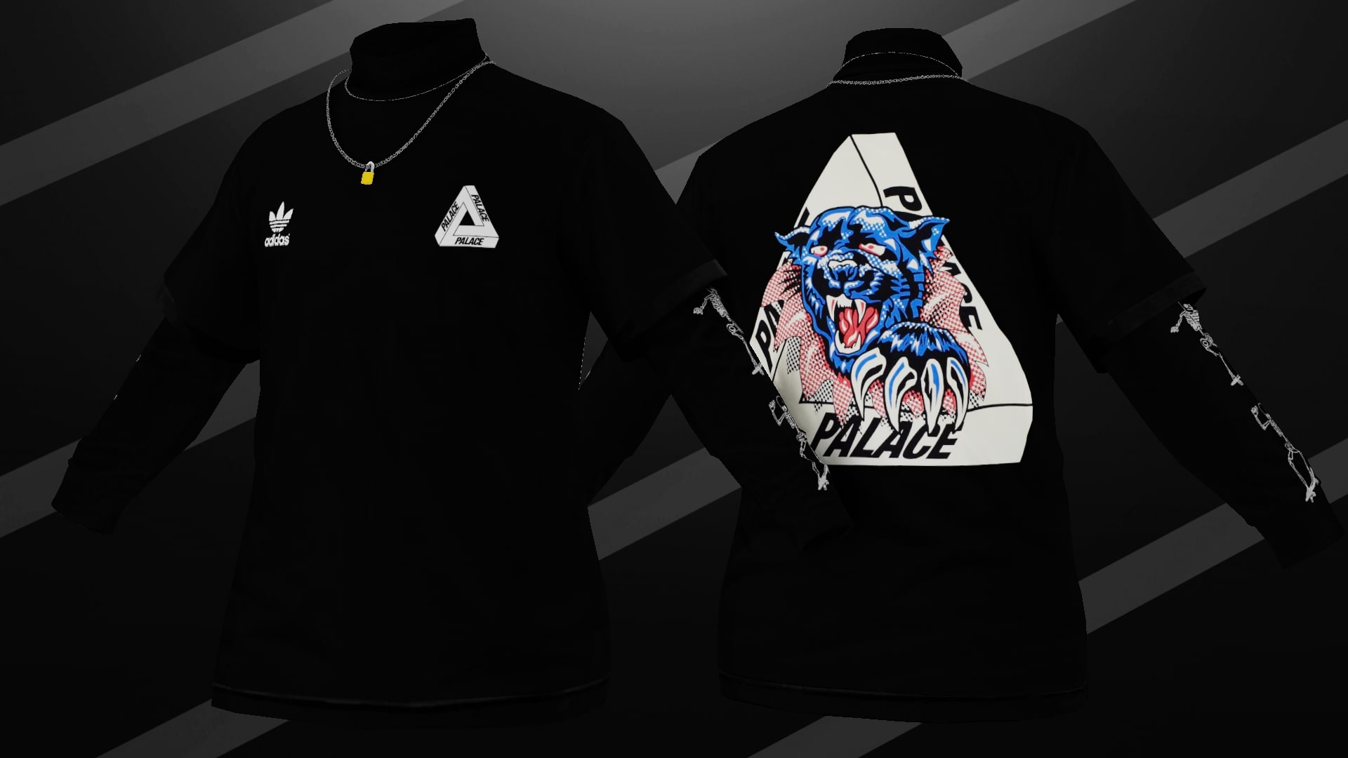 Longsleeve Palace x Adidas • 👕 Clothing • 🧥 Turtleneck — GTA 5 RP Redux