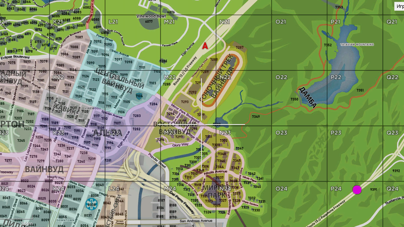 Atlas with addresses | Grid  • 🖥️ Interface • 🗺️ Map — GTA 5 RP Redux